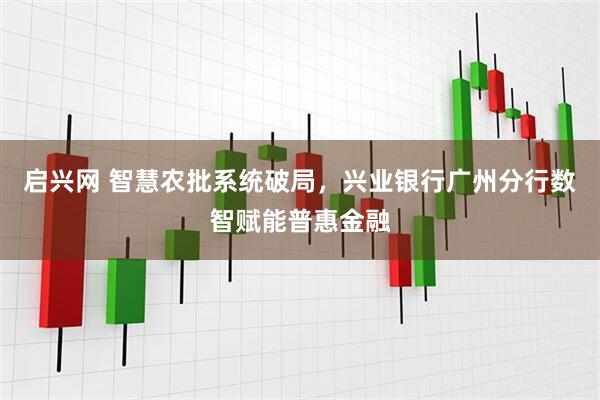 启兴网 智慧农批系统破局，兴业银行广州分行数智赋能普惠金融
