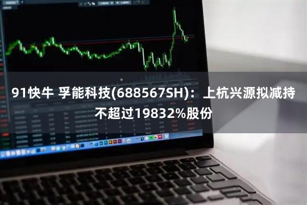 91快牛 孚能科技(688567SH)：上杭兴源拟减持不超过19832%股份